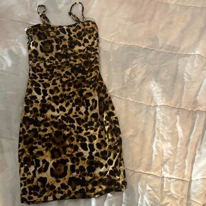 SHEIN Animal Print Mini Dress